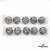 119-01 Кнопки пришивные декоративные металл 21 мм, цв.-никель - купить в Магнитогорске. Цена: 21.54 руб.