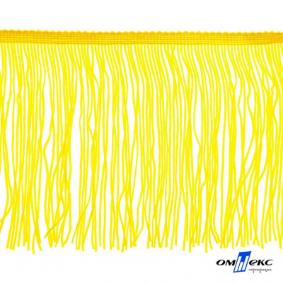 Бахрома для одежды (вискоза), шир.15 см, (упак.10 ярд), цв. 34 - жёлтый - купить в Магнитогорске. Цена: 617.40 руб.