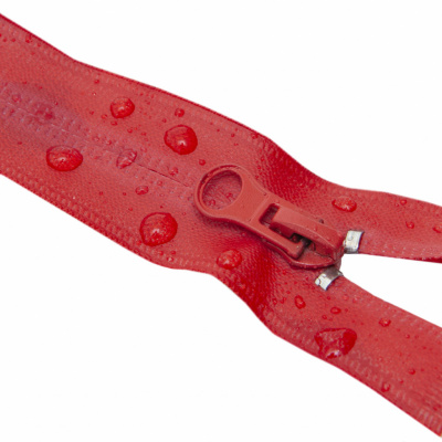 Молния водонепроницаемая PVC Т-7, 60 см, разъемная, цвет (820) красный - купить в Магнитогорске. Цена: 49.39 руб.