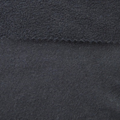 Флис DTY, 130 г/м2, шир. 150 см, цвет чёрный - купить в Магнитогорске. Цена 694.22 руб.