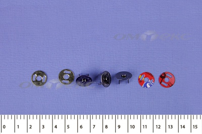 Кнопки магнитные МКМ-02, диам. 18 мм, чёрный никель - купить в Магнитогорске. Цена: 14.49 руб.