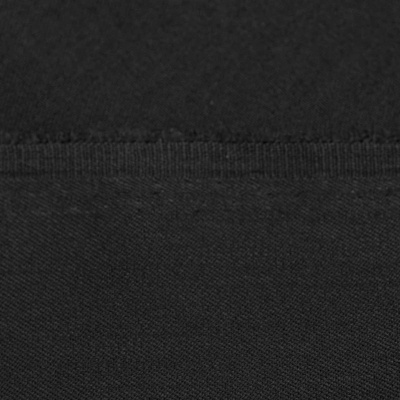 Костюмная ткань с вискозой "Рошель", 250 гр/м2, шир.150см, цвет чёрный - купить в Магнитогорске. Цена 438.12 руб.