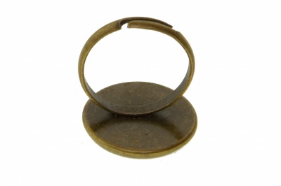 Заготовка для рукоделия металлическая фигурная для кольца 15мм - купить в Магнитогорске. Цена: 7.44 руб.