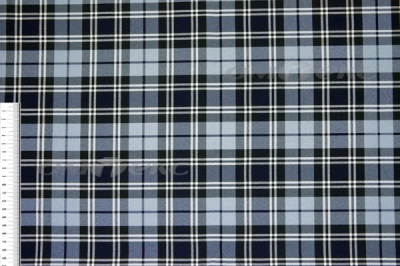 Ткань костюмная клетка Т7274 2004, 220 гр/м2, шир.150см, цвет т.синий/гол/бел - купить в Магнитогорске. Цена 