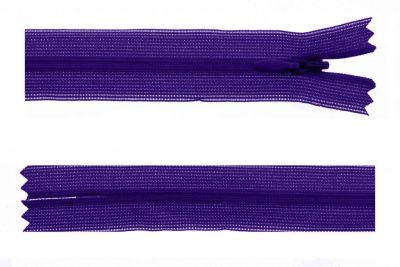 Молния потайная Т3 866, 50 см, капрон, цвет фиолетовый - купить в Магнитогорске. Цена: 8.62 руб.