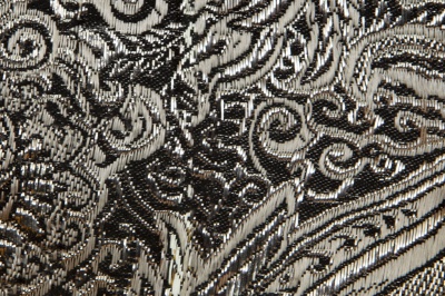 Ткань костюмная жаккард №11, 140 гр/м2, шир.150см, цвет тем.серебро - купить в Магнитогорске. Цена 383.29 руб.