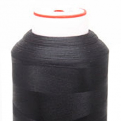 Нитки текстурированные некручёные, намот. 5 000 м, цвет чёрный - купить в Магнитогорске. Цена: 70.43 руб.