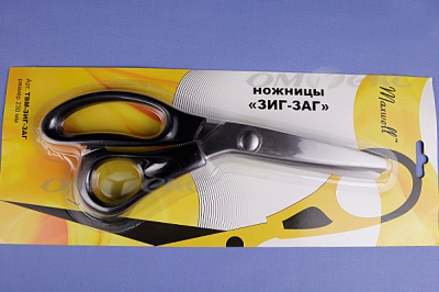 Ножницы ЗИГ-ЗАГ "MAXWELL" 230 мм - купить в Магнитогорске. Цена: 1 041.25 руб.
