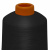 Нитки текстурированные кручёные, намот. 15 000 м, цвет чёрный - купить в Магнитогорске. Цена: 237.24 руб.