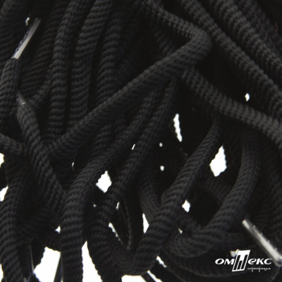 Шнурки #106-09, круглые 130 см, цв.чёрный - купить в Магнитогорске. Цена: 21.92 руб.