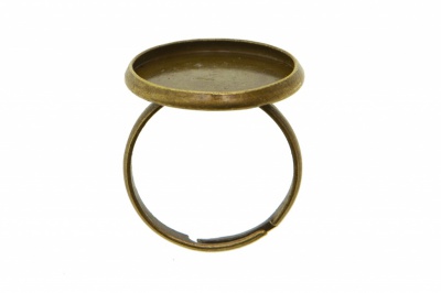 Заготовка для рукоделия металлическая фигурная для кольца 15мм - купить в Магнитогорске. Цена: 7.44 руб.