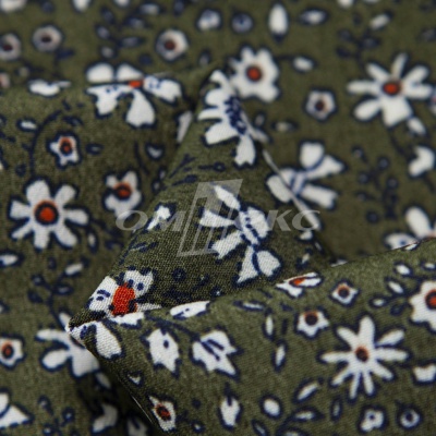 Плательная ткань "Фламенко" 11.2, 80 гр/м2, шир.150 см, принт растительный - купить в Магнитогорске. Цена 259.21 руб.