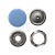 Кнопка рубашечная (закрытая) 9,5мм - эмаль, цв.182 - св.голубой - купить в Магнитогорске. Цена: 5.74 руб.