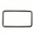 Рамка металлическая прямоугольная, 40 х 15 мм- тём.никель - купить в Магнитогорске. Цена: 4.60 руб.