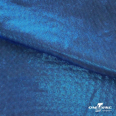 Трикотажное полотно голограмма, шир.140 см, #602 -голубой/голубой - купить в Магнитогорске. Цена 385.88 руб.