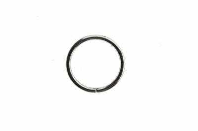Кольцо металлическое d-15 мм, цв.-никель - купить в Магнитогорске. Цена: 2.45 руб.