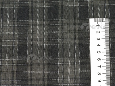 Ткань костюмная клетка 25235 2004, 185 гр/м2, шир.150см, цвет серый/бел - купить в Магнитогорске. Цена 